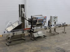 E-Pak, automatic, inline, Stainless Steel, feeder, spindle cappper, conveyor & capacity inspection, 10-90