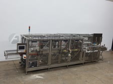 Serpa Packaging #2000WA, automatic, continuous motion, Stainless Steel, wrap around hot melt glue cartoner