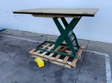 1800 lb. Southworth #LS2-36, hydraulic scissor lift table, 48" x24" table area, 45-1/2" max height