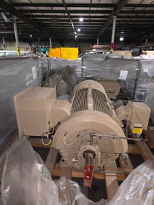 600 HP 3600 RPM General Electric, Frame 5811/12LS, TEFC, CU Rotor, sleeve, 1.15 service factor, VFD Duty