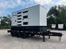 500 KW Hipower #HRVW625, trailer mounted generator, Tier 4F, sound attenuated enclosure, 120/208 Volts -