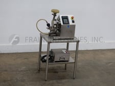 Fitzpatrick #L1A, lab size Stainless Steel reduction hammer mill, with fixed knife / impact hammers