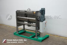 Morcos Machinery #RM1000, Stainless Steel, double ribbon mixer, 70" L x 34" W x 33" D mixing chamber, 7.3 HP