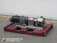 138 GPM @ 150 psi, Sine #MR135-NNTC, Stainless Steel, sanitary, positive displacement pump