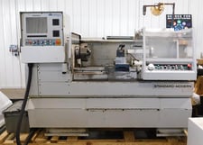 17" x 40" Milltronics #1740, CNC flat bed lathe, 2-1/8" hole thru spindle, Centrian 6 Control, Aloris quick