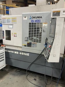 Okuma #MB-46VAE, CNC vertical machining center, OSP-P200M Control, 30" X, 18" Y, 18" Z, 8000 RPM, 18