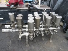 Alfa Laval Assembly of 17 seat valves model PN-10
