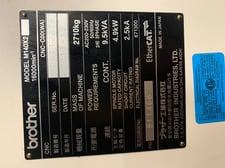 Brother #Speedio-M140X2, 22 automatic tool changer, 7.9" X, 17.3" Y, 12" Z, 16000 RPM, BT30, 5-Axis