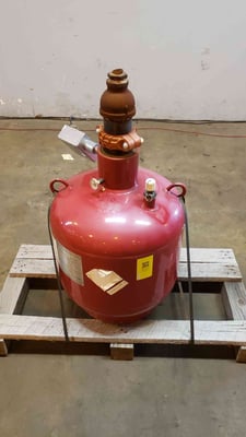 133 lbs. Buckeye, Fire Clean Agent Cylinder, Partly Full, FM-200 Agent, 32-130 F temp. range, 360 psig @ 70 F