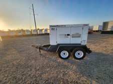 54 KW Airman PowerPro #SDG65S trailer mounted, Tier 3, sound attenuated enclosure, 120/240/208/277/480 Volts