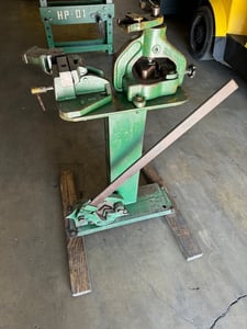 2" x 2" x 1/4" Whitney #455, manual ironworker