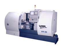 Mighty Viper #VT-33BL, High Precision CNC Turning Center, 26.8" swing, 15" chuck, 4.5" bar, 24.8" turning