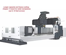 Mighty Viper #PMC, Bridge Mill, 83" -398" X Travel, 59" -122" Y Travel, 31" -43" Z, 35/50 HP, 6000-10000 RPM