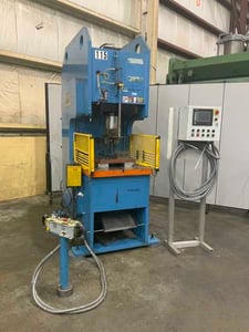 115 Ton, Beckwood #115, hydraulic C-frame press, 6" stroke, 22" daylight, 16" throat, 25 HP, 2006