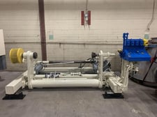 Lembo, shaftless floor pick up unwind stand