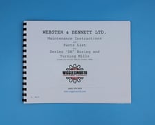 Maintenance instructions & parts manual, Webster & Bennett #DH, 36, 48, 60 vertical turret lathe
