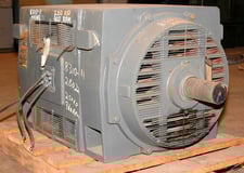250 HP 885 RPM General Electric, Frame 509LL, DP, BB, 2300/4000 Volts