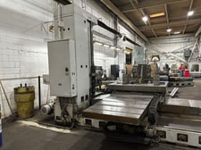 4" Toshiba, Shibaura #BT-10BR3PD, table type horizontal boring mill, 55" x63" built-in rotary table, 3-Axis
