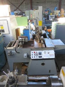 10" x 10" Marvel #V10A, automatic tilting head vertical bandsaw, 1" W x 12' L blade, automatic barfeed