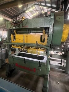 40 Ton, Rousselle, straight side double crank, 2" stroke, 12" Shut Height, 3" adj., 22" x56" bed, 105 SPM
