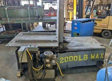 2000 lb. Loopco, upender, 48" x48" bed, 3 HP, 1725 RPM, 115/208-230 V., hydraulic power unit w/ Control