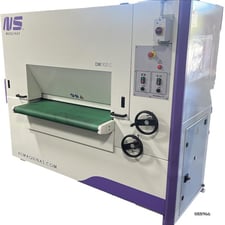 NS Maquinas #DM1100-C, deburring machine, 43" x 2" working capacity, 1 HP, 2" x 126" belt