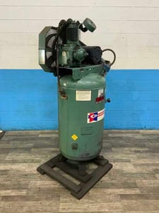 Champion #VF8-8, air compressor, 60 gallon tank, 5 HP, serial #R1586794