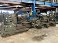36" x 132" Poreba #TPK90A/3M, engine lathe, 25" swing over cross slide, inch/metric, 4-jaw 31.5" chuck, 1982