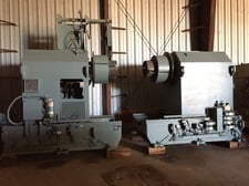 75000 lb. Sesco, double cone, 84" wide, 72" outside dimensions, dual hold-down, all hydraulic, coil car, 1981