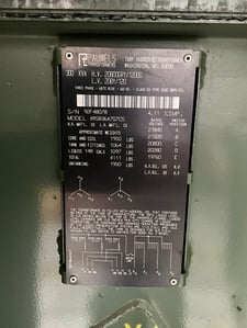 300 KVA 20800GY/12000 Primary, 208Y/120 Secondary, 3 phase, Padmount Transformer