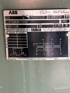 500 KVA 12470GY/7200 Primary, 208Y/120 Secondary, 3 phase, Padmount Transformer