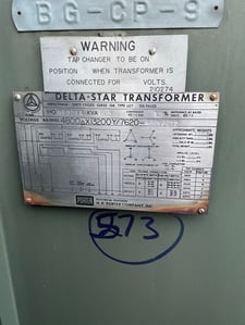 500 KVA 13200GY/7260 Primary, 480Y/277 Secondary, 3 phase, Padmount Transformer