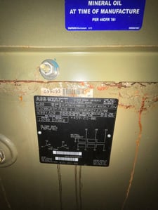 500 KVA 13200GY/7620 Primary, 208Y/120 Secondary, 3 phase, Padmount Transformer