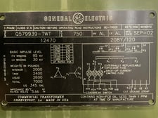 750 KVA 12470 Delta Primary, 208Y/120 Secondary, 3 phase, Padmount Transformer