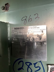 750 KVA 13200GY/7620 Primary, 460Y/265 Secondary, 3 phase, Padmount Transformer