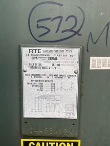 750 KVA 22860GY/13200 Primary, 208Y/120 Secondary, 3 phase, Padmount Transformer