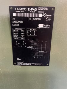 750 KVA 34500GY/19920 Primary, 208Y/120 Secondary, 3 phase, Padmount Transformer