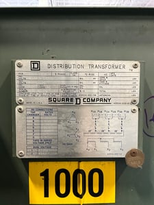 1000/1120 KVA 13200 Delta Primary, 208Y/120 Secondary, 3 phase, Padmount Transformer