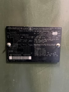 1000 KVA 34500Y/19920 Primary, 480Y/277 Secondary, 3 phase, Padmount Transformer