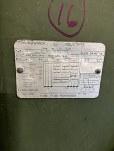 1500 KVA 4160GY/2400 Primary, 460GY/265 Secondary, 3 phase, Padmount Transformer