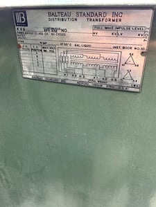 1500 KVA 13800 Delta Primary, 480 Delta Secondary, 3 phase, Padmount Transformer