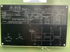 1500 KVA 33000GY/19050 Primary, 480Y/277 Secondary, 3 phase, Padmount Transformer