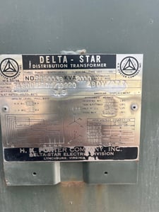 2000 KVA 34500GY/19920 Primary, 480Y/277 Secondary, 3 phase, Padmount Transformer