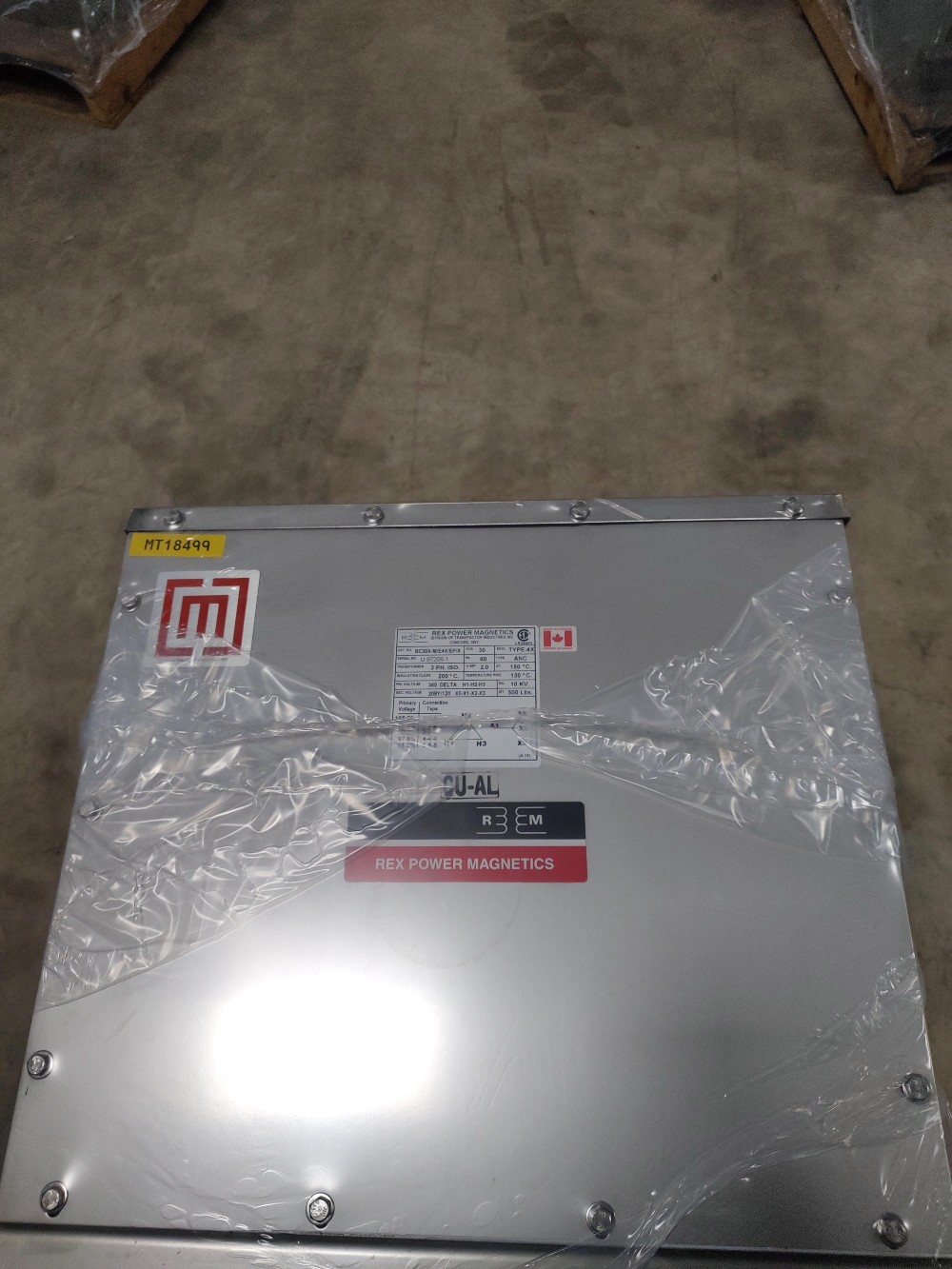 30 KVA 360 Delta Primary, 208Y/120 Secondary, Encapsulated, 3 phase, Dry Type Transformer, Ready To Ship, new
