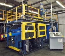 Sterling #S-38, Blow Molding Machine, 10" Max. Head Tooling, 3.5" Extruder, 1985