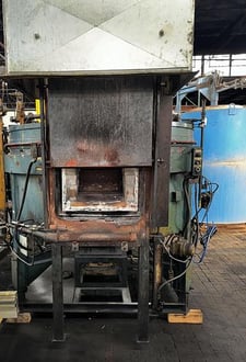 48" Thermcraft atmosphere rotary hearth furnace, 1700°F, vertical lift door, 14" W x 11" H