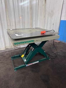 3500 lb. Southworth #LS4-36, hydraulic lift table, 48" x 40" table area, 42-3/4" lift height, 1/2 HP