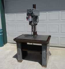 20" Clausing #2276, variable speed drill press, #3MT, 6.5" spindle travel, 150-2000 RPM