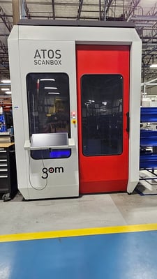 GOM #ATOS-ScanBox-5108, 79" L x 101" D x 107" H, Fanuc M-20iA 6-Axis articulating robot, 2020