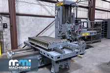 4" Giddings & Lewis Frazer #70A-D4-T, horizontal boring mill table type, #50, Anilam digital read out